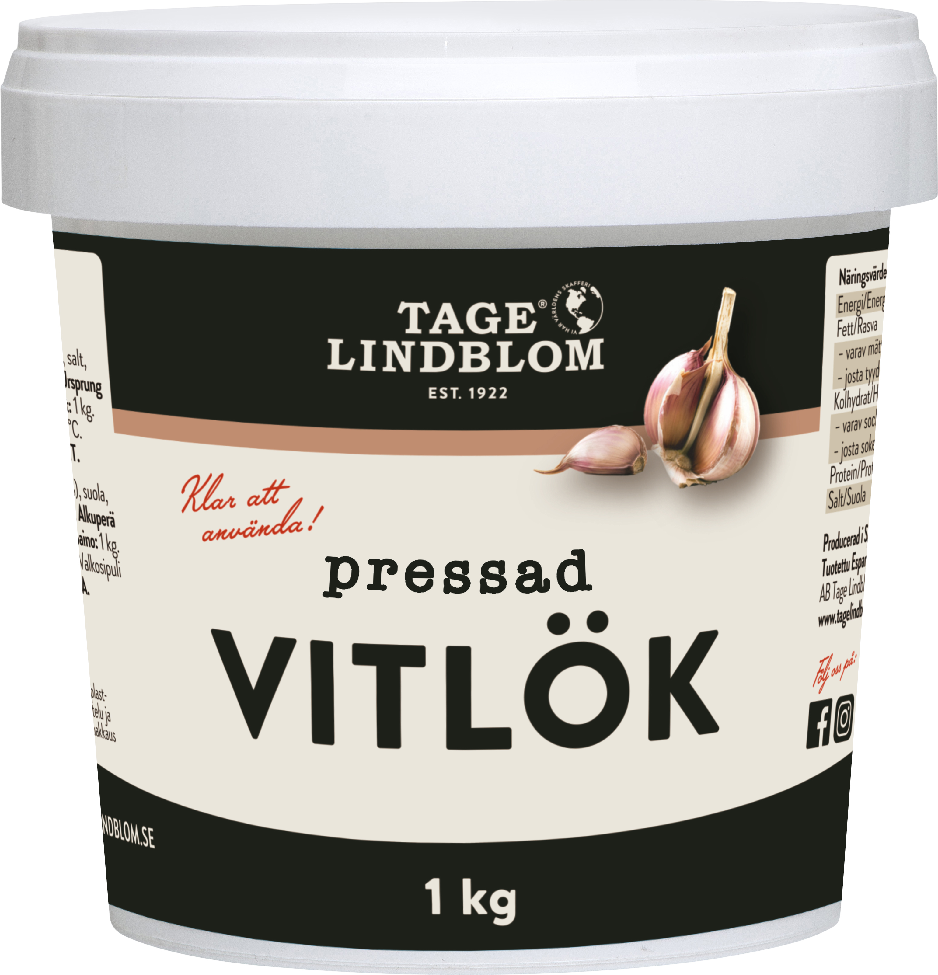 Vitlök Pressad