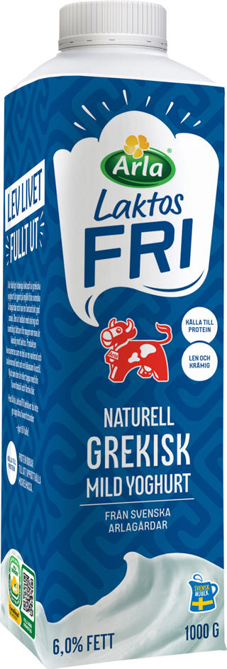 Grekisk Mild Yoghurt 6% Laktosfri