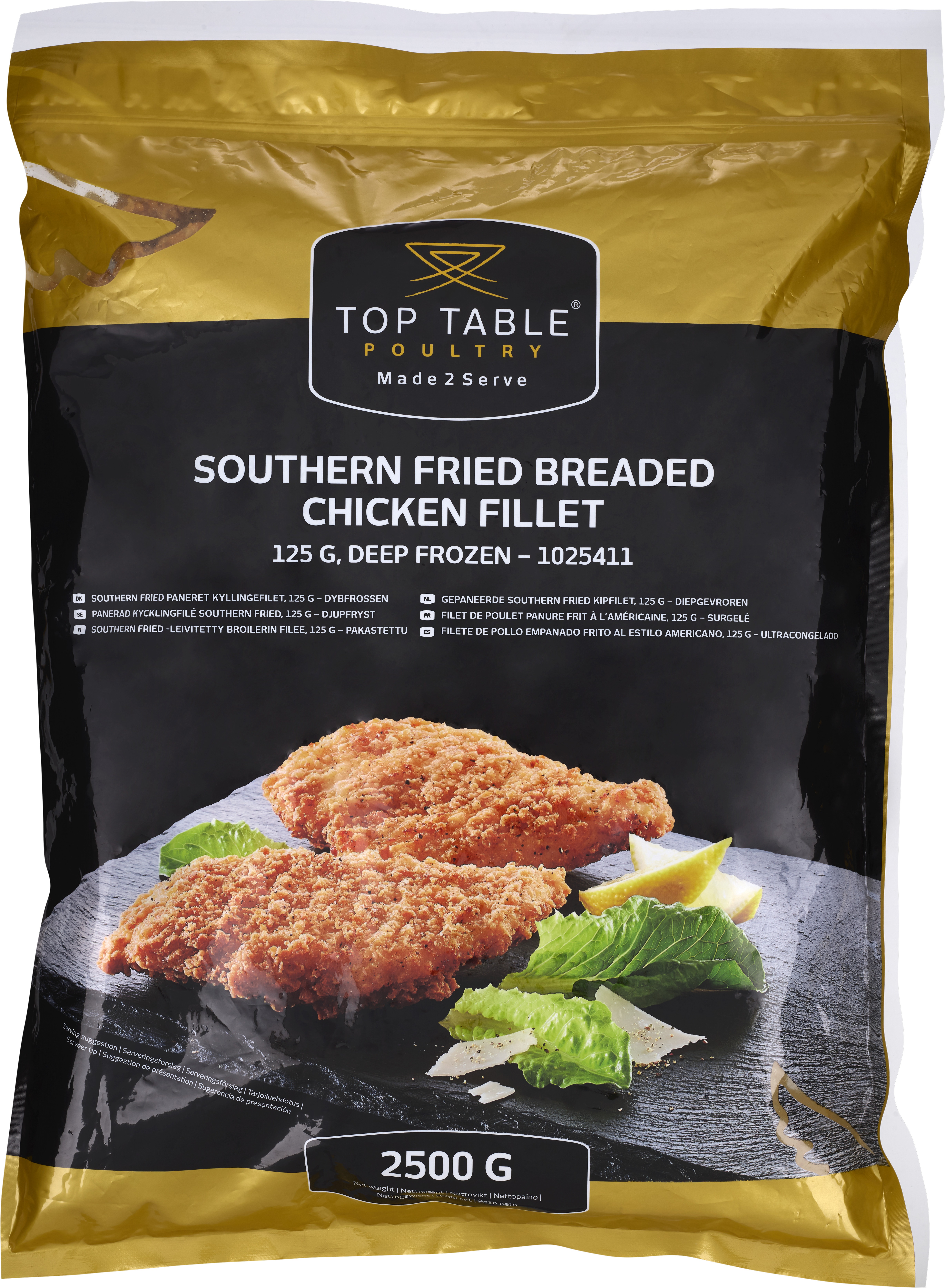 Kycklingfilé Panerad Southern Fried 125 g
