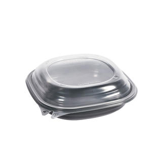 Box PP Vista med Vidhängande Lock Grå 1480ml