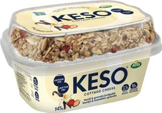 Keso Vanilj med granola & jordgubb 3%