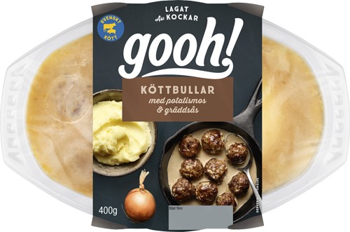 Köttbullar med Potatismos & Gräddsås