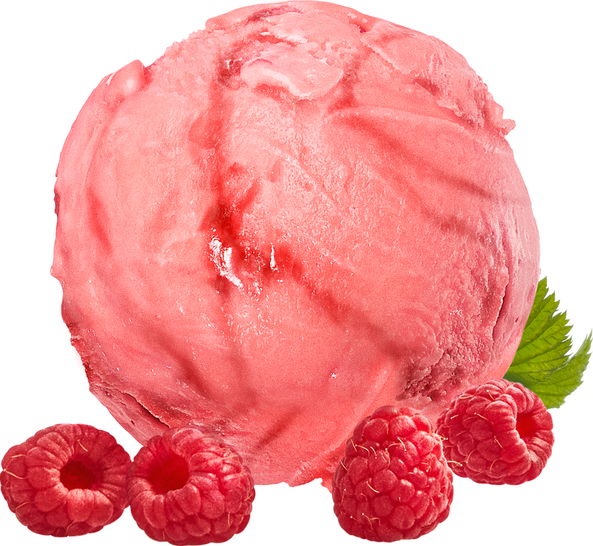 Hallonsorbet