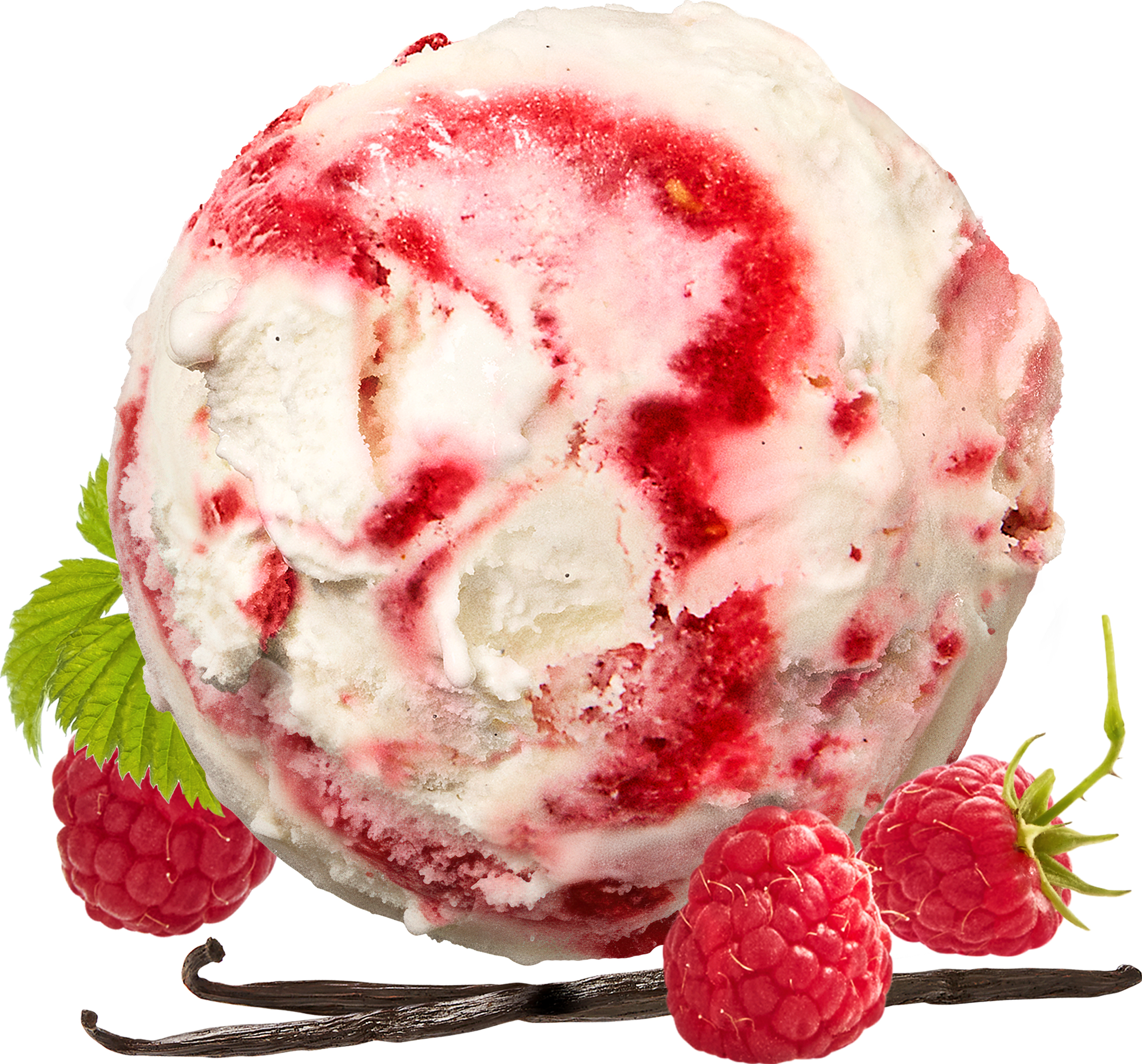 Glass Vanilj & Hallonlyx