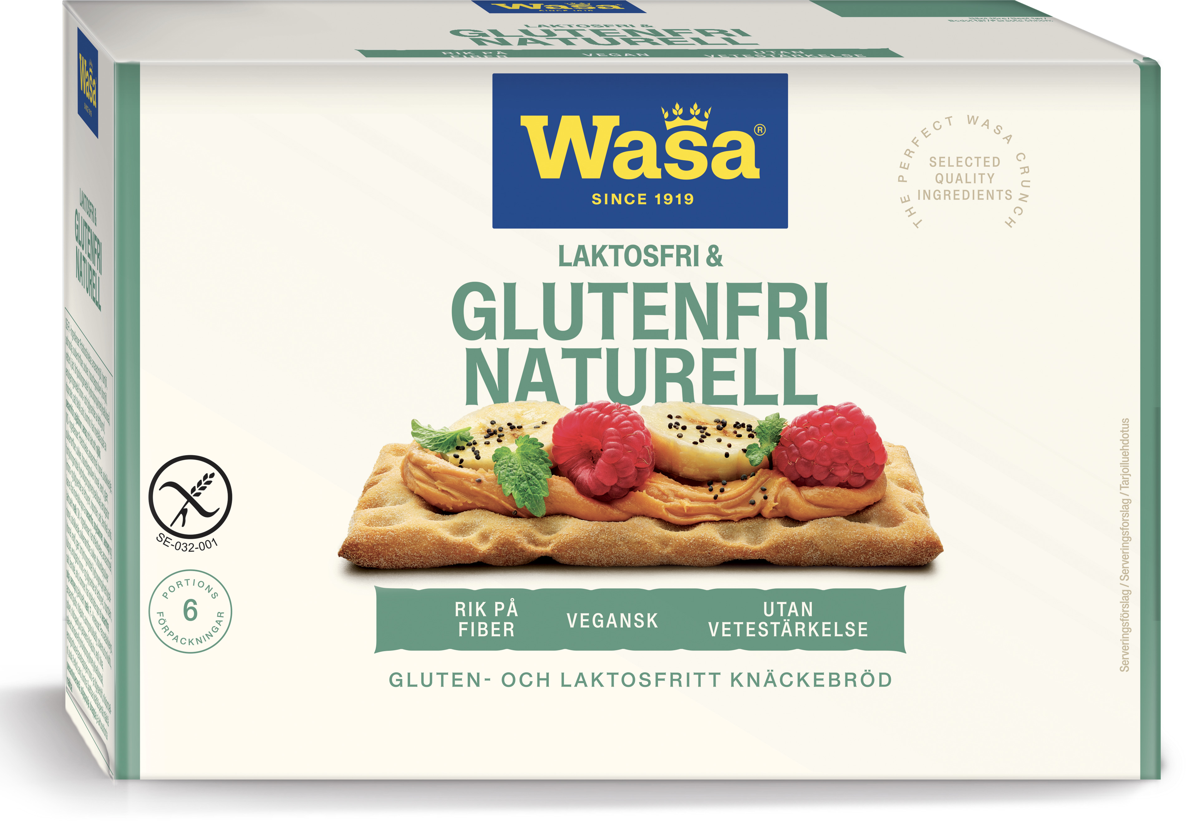 Knäckebröd Naturell Glutenfri Laktosfri