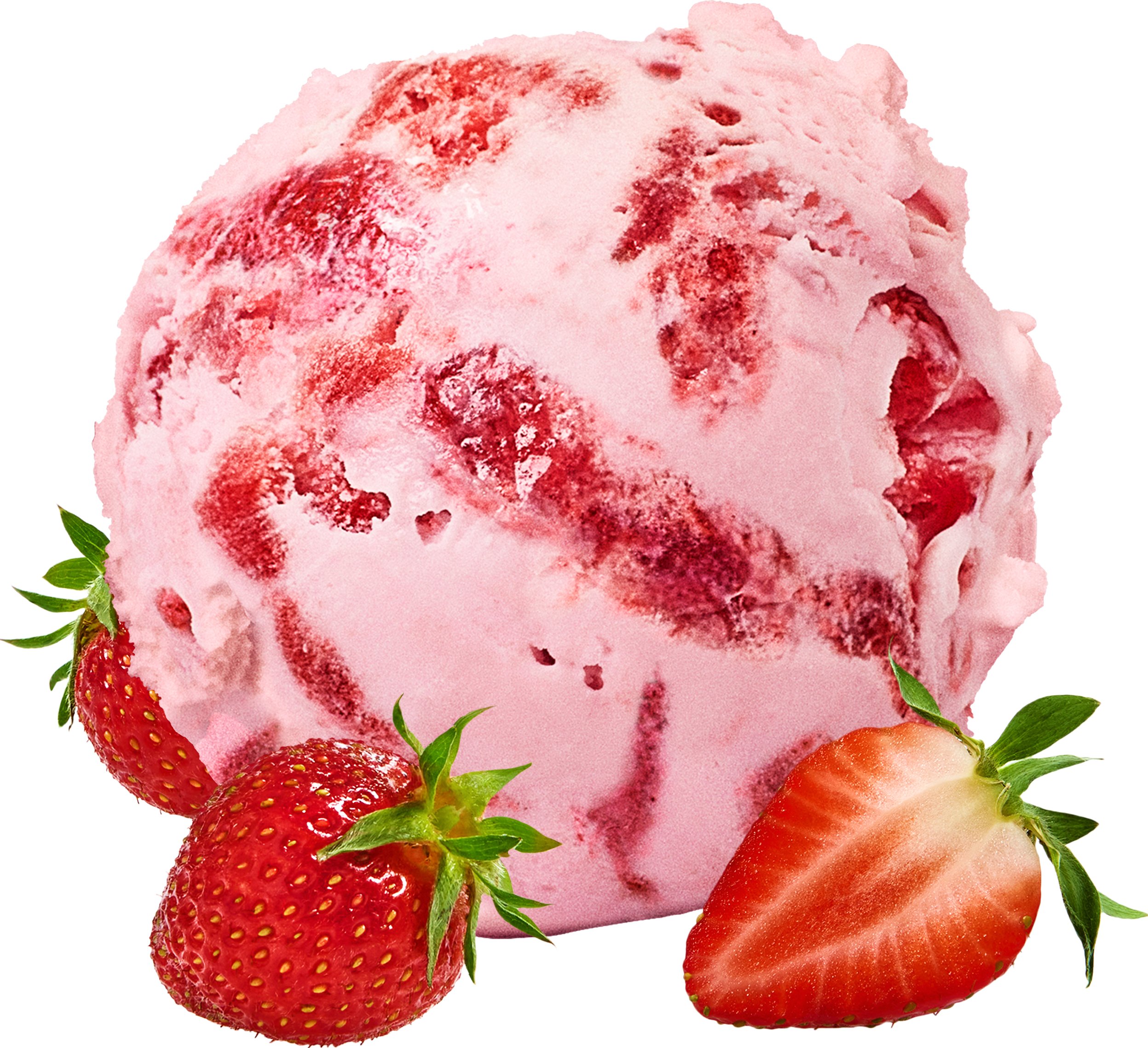 Gräddglass Jordgubb