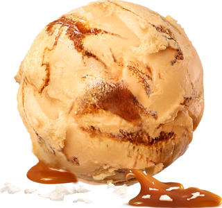 Gräddglass Kola Havssalt