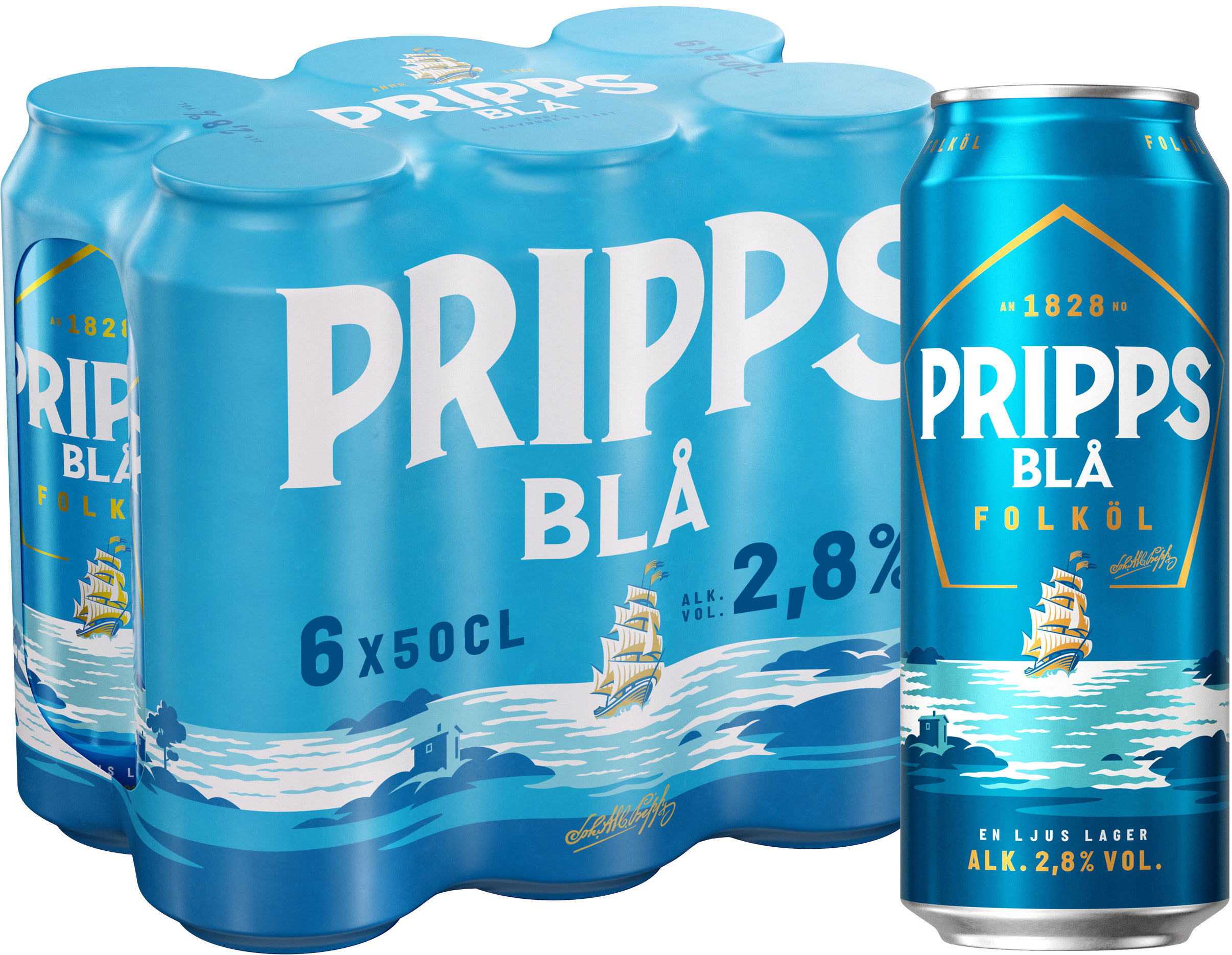 Pripps Blå 2,8% 6-pack BRK