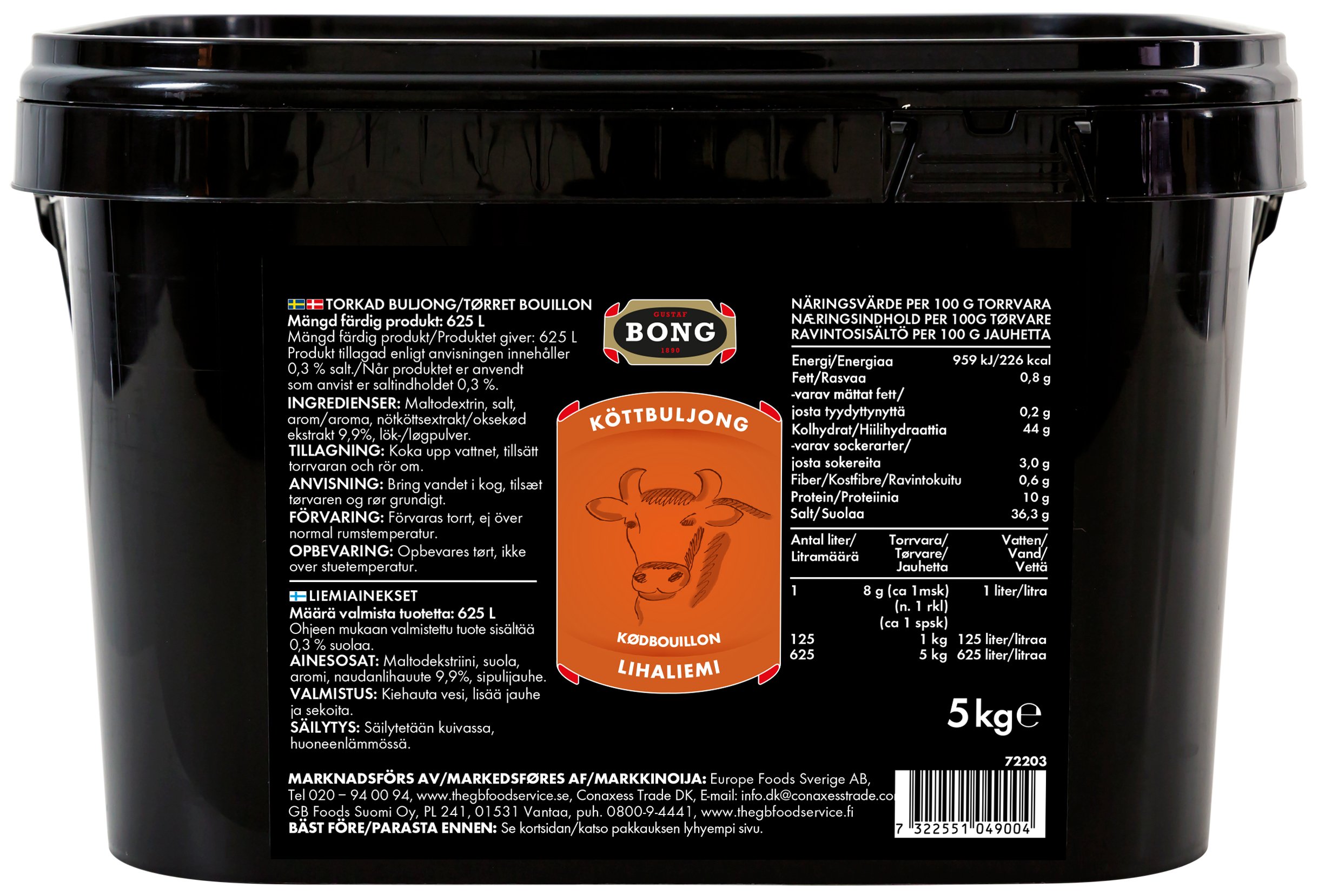 Köttbuljong 0,24% Salt