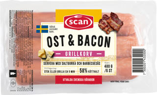 Grillkorv Bacon och Ost Sverige