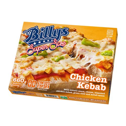 Pizza Super Size Chicken Kebab