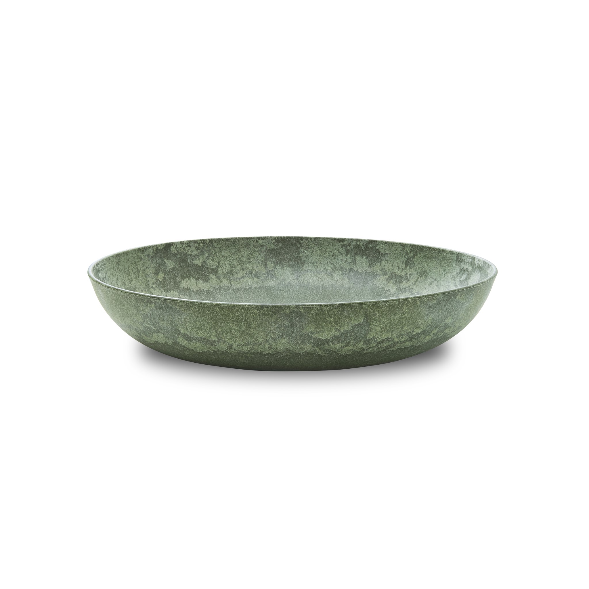 Skål Djup Plast/Trä Grön Ø34,5cm