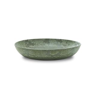 Skål Djup Plast/Trä Grön Ø34,5cm