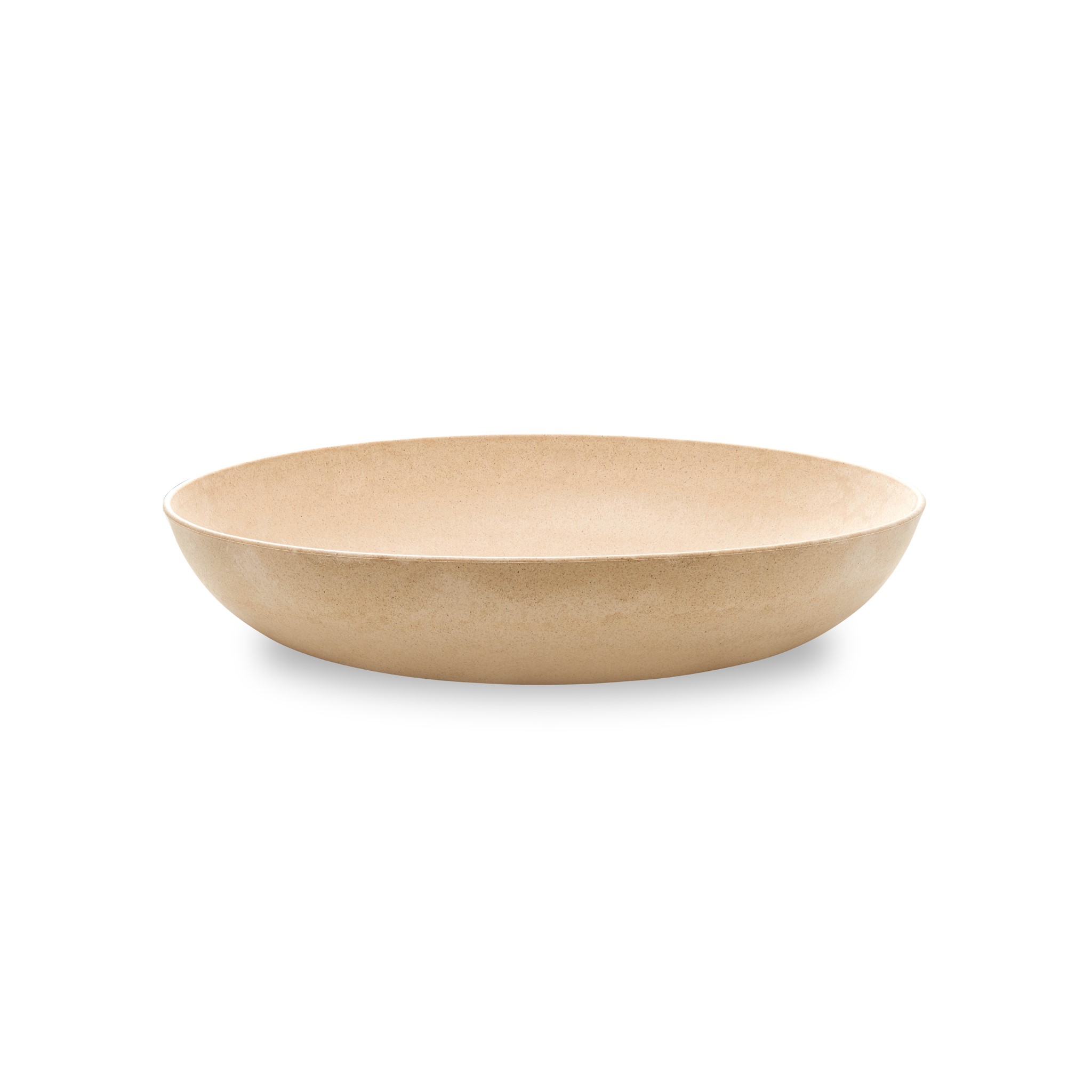 Skål Djup Plast/Trä Sand Ø34,5cm