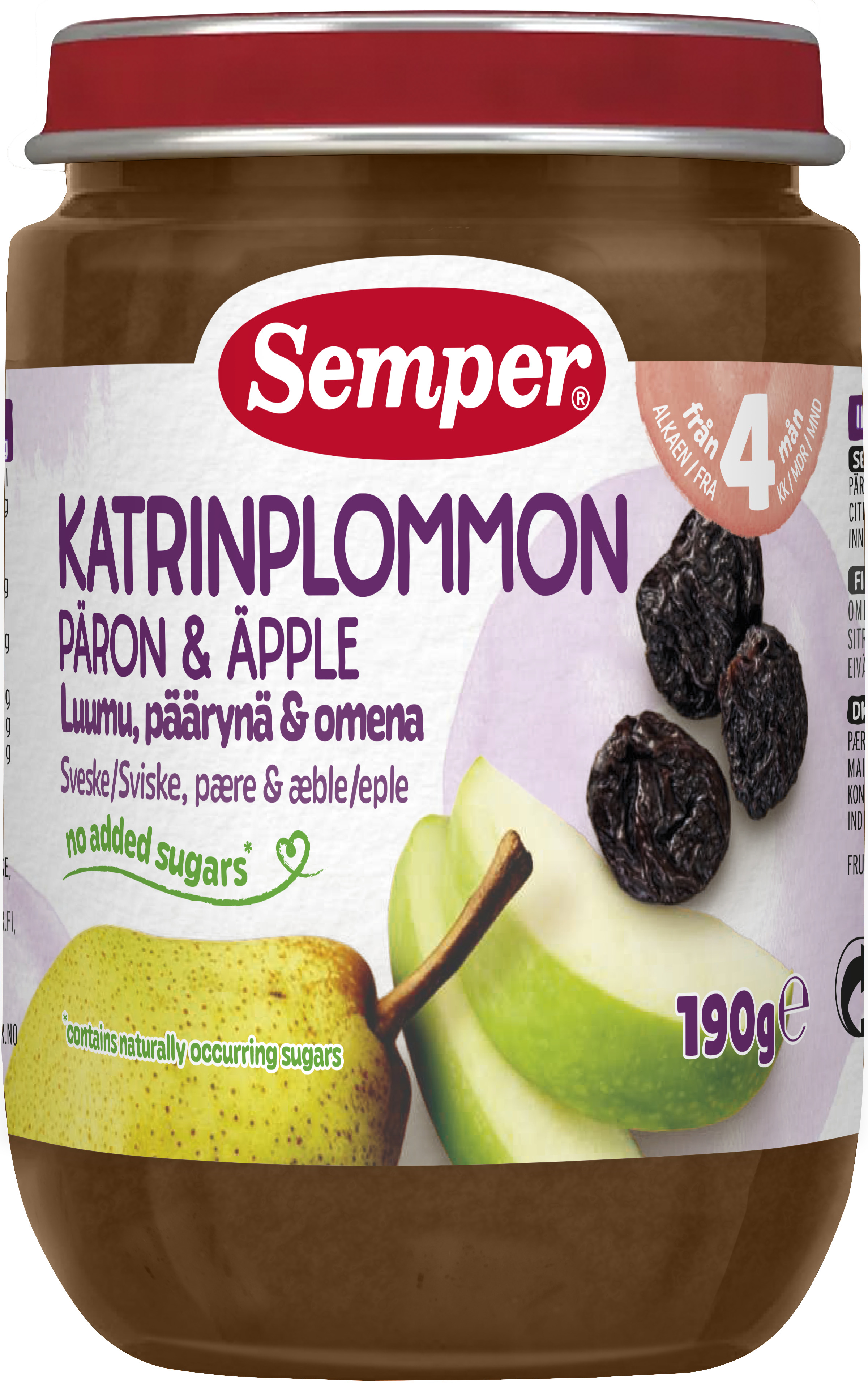 Katrinplommon & Päron 4 Mån