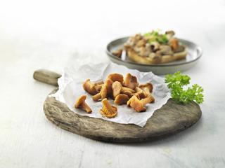 Gula Kantareller Färskfrysta