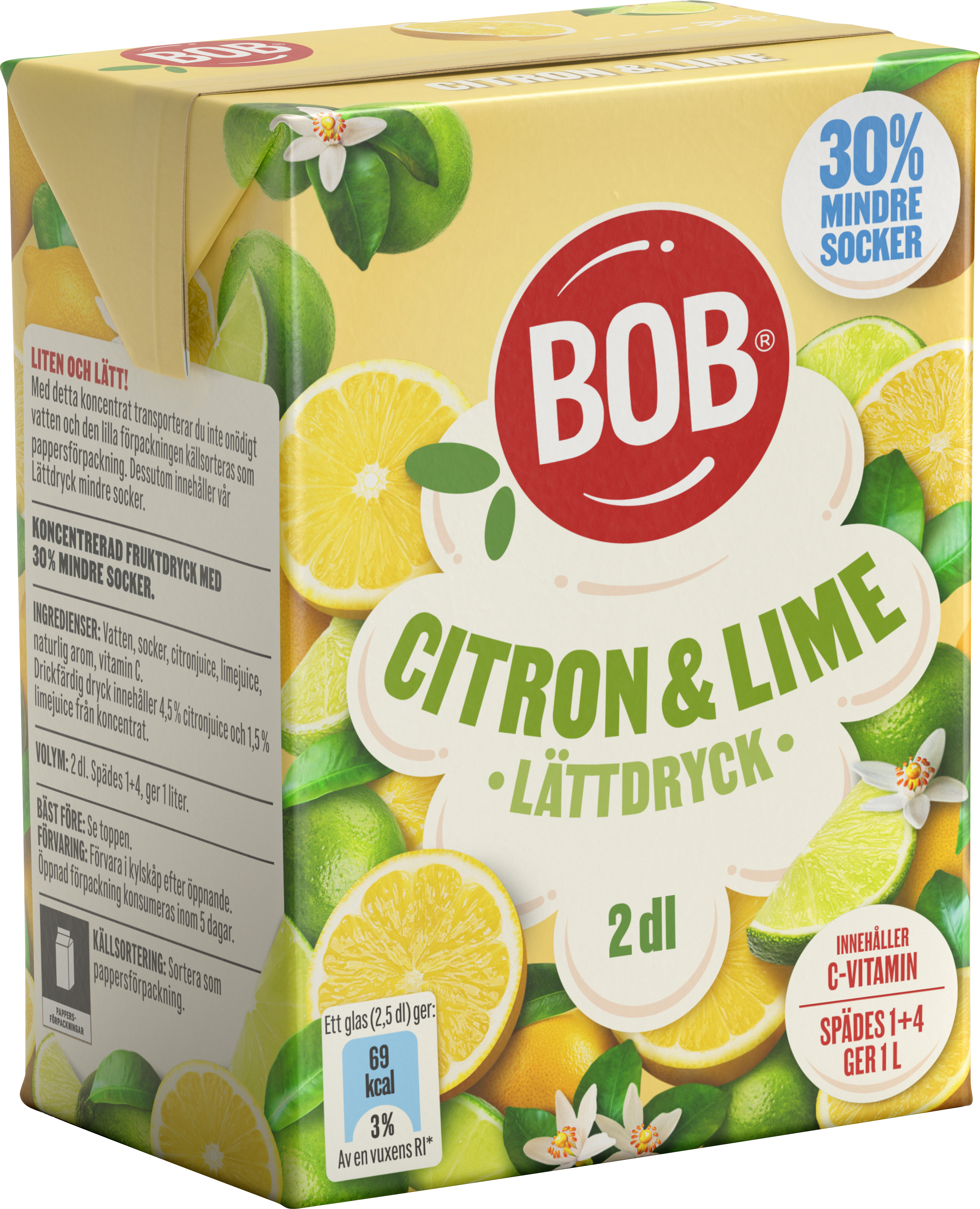 Lättdryck Citron Lime 1+4