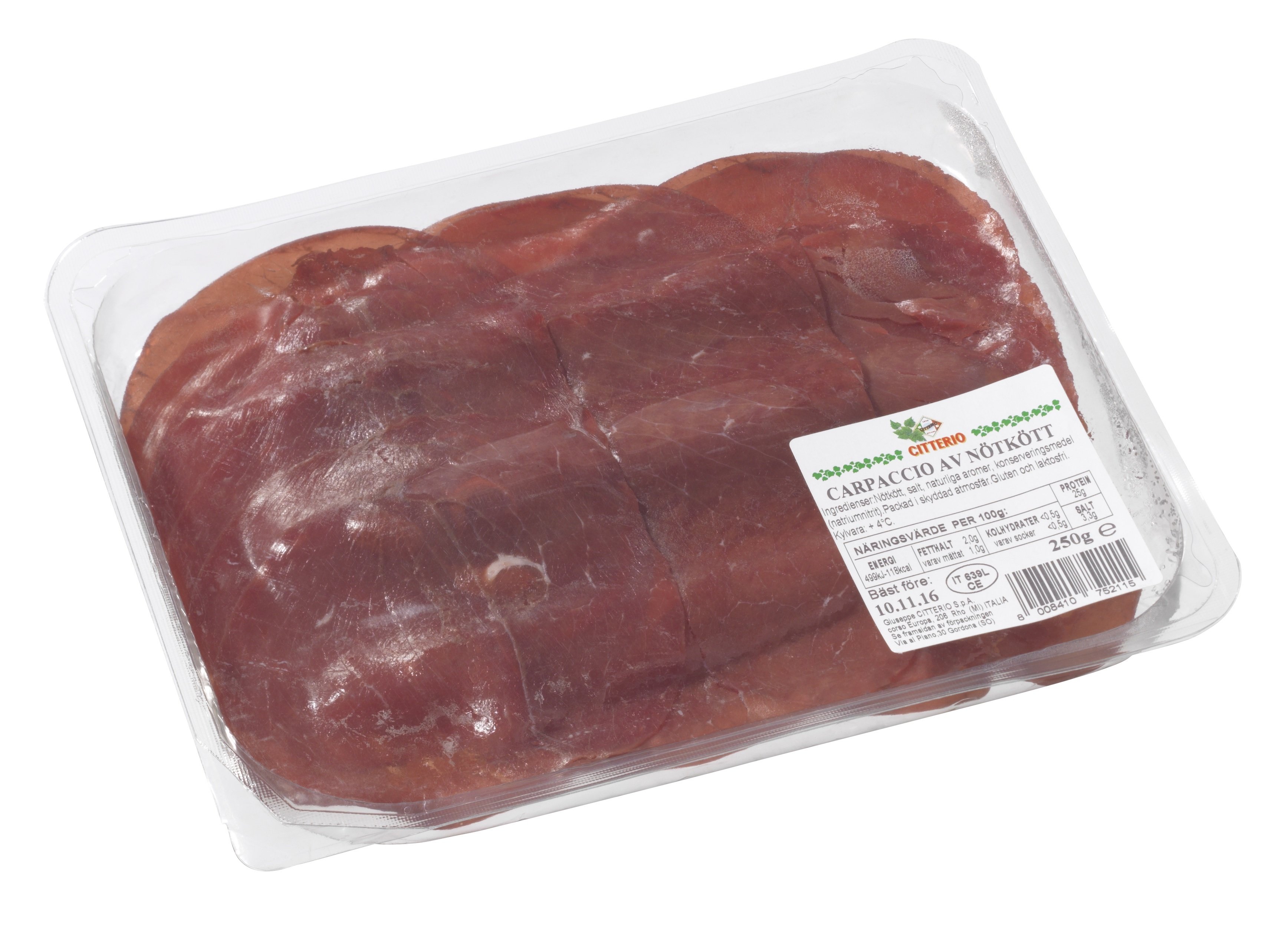 Bresaola Carpaccio Skivad