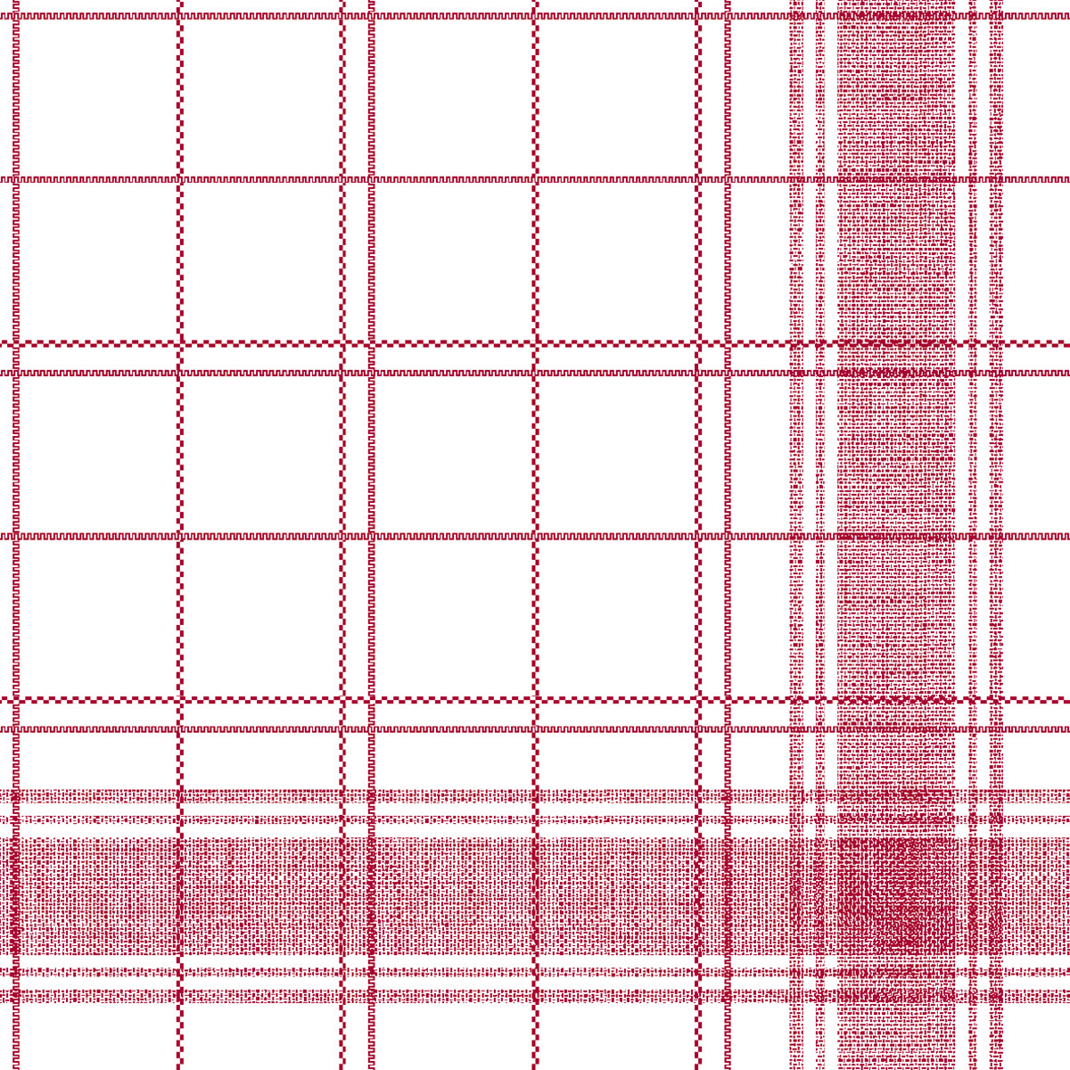 Servett Airlaid 48x48cm Naddem Röd