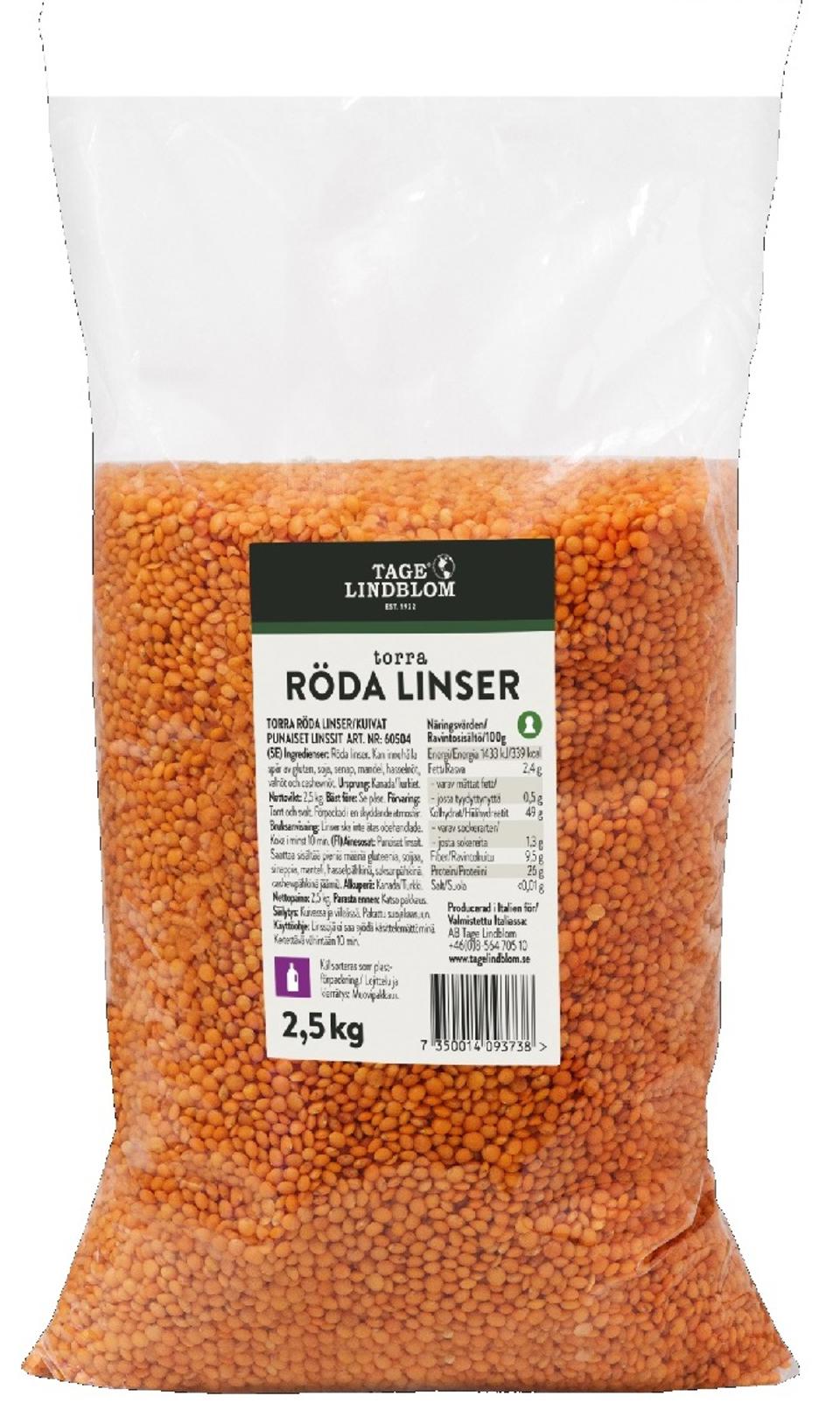 Torra Röda Linser