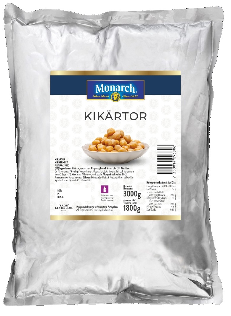 Kikärtor i Påse