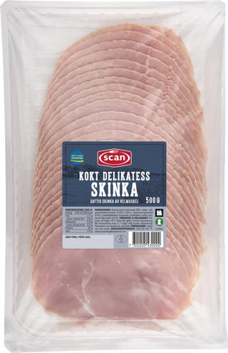 Skinka Kokt Skivad