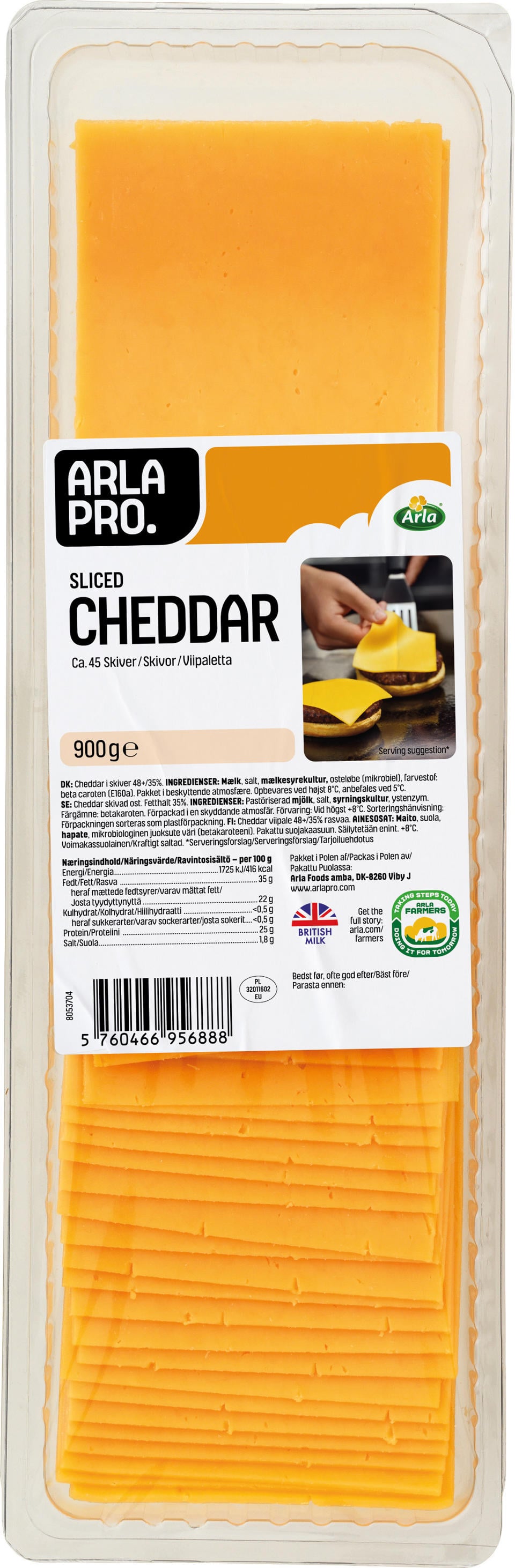 Skivad Cheddar 32%