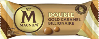 Glasspinne Magnum Double Caramel Billionaire