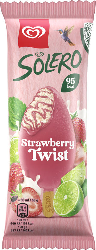 Glasspinne Solero Strawberry Twist