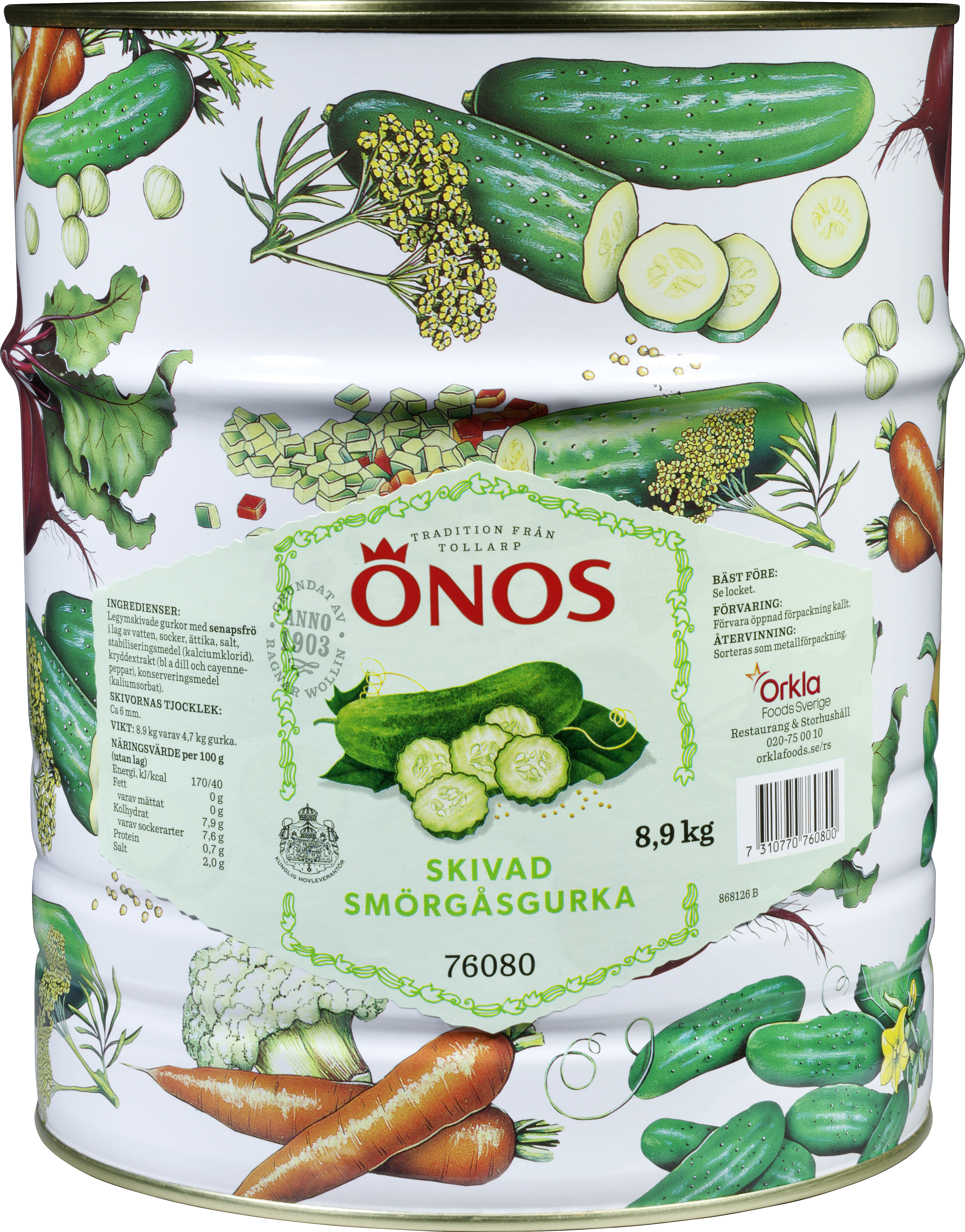 Smörgåsgurka Skivad 6 mm