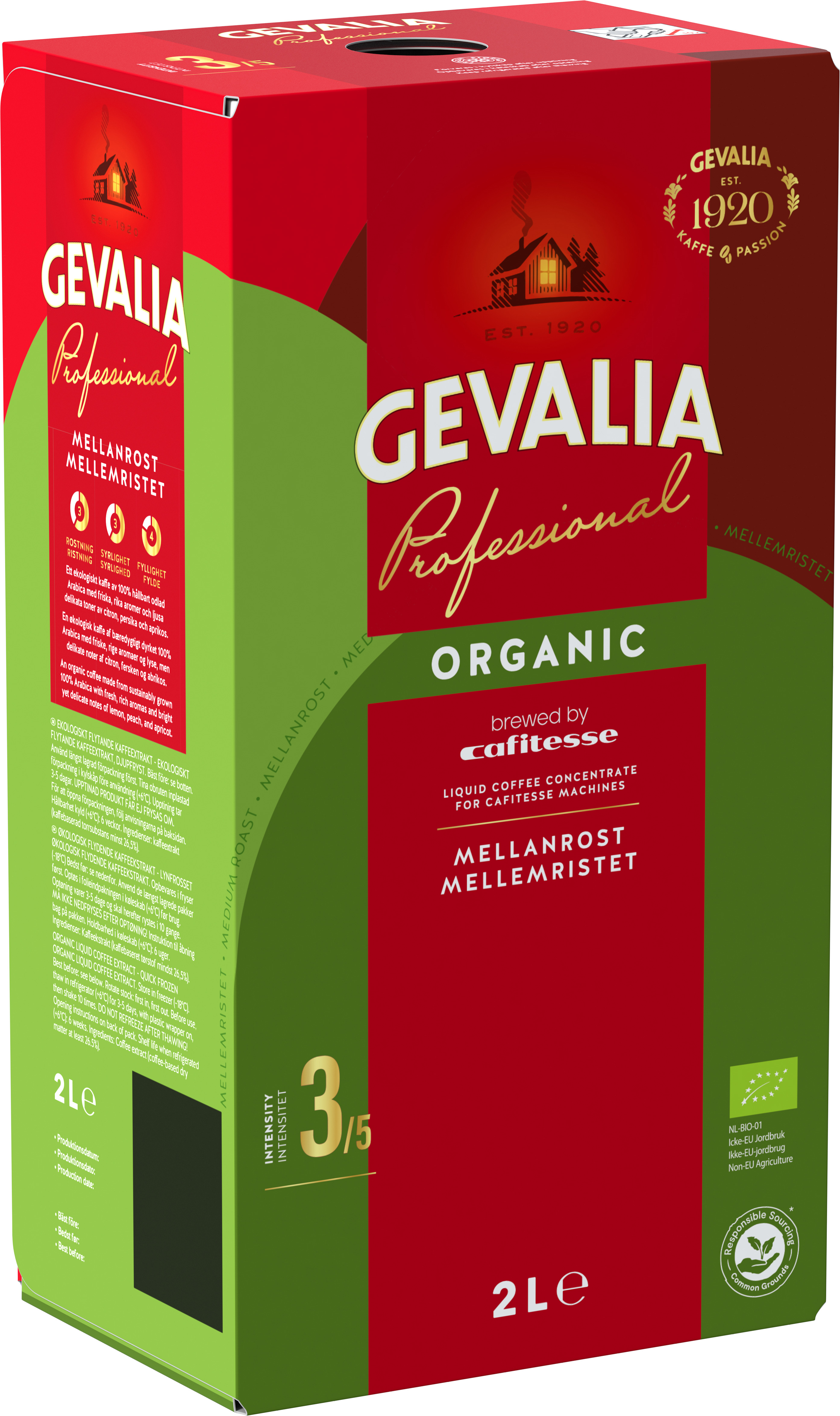 Kaffe Mellanrost för Cafitesse EKO KRAV RA