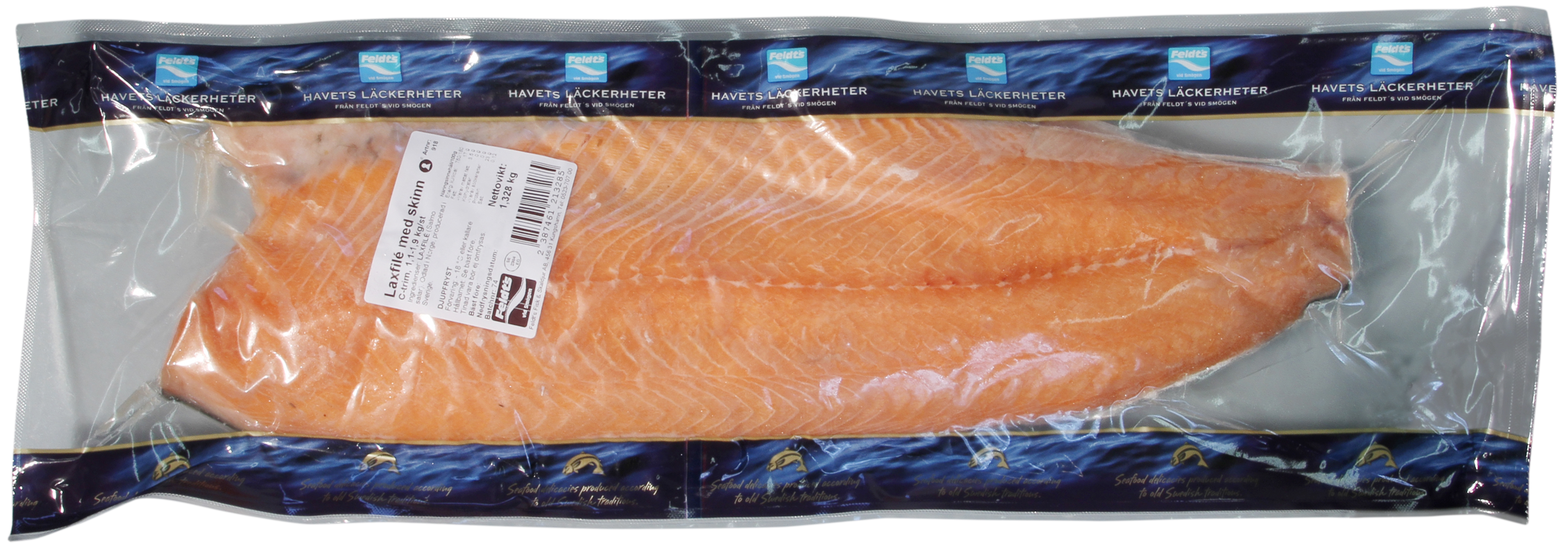 Laxfilé med Skinn C-trim