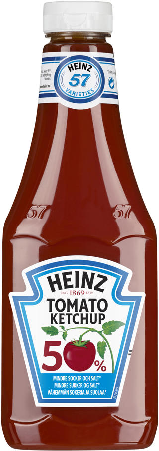 Tomatketchup 50% mindre Socker och Salt
