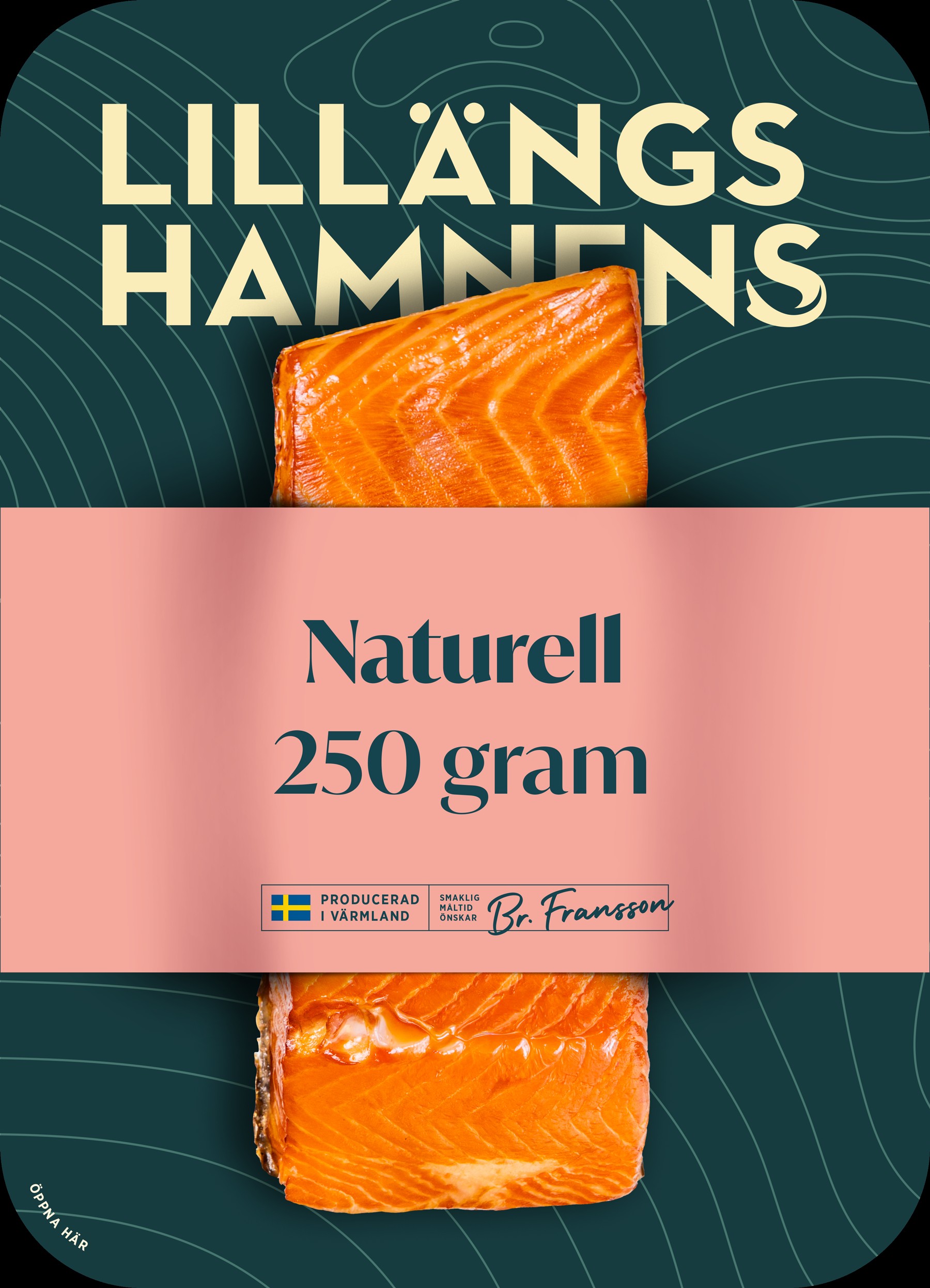 Varmrökt Laxfilé i Bit Naturell