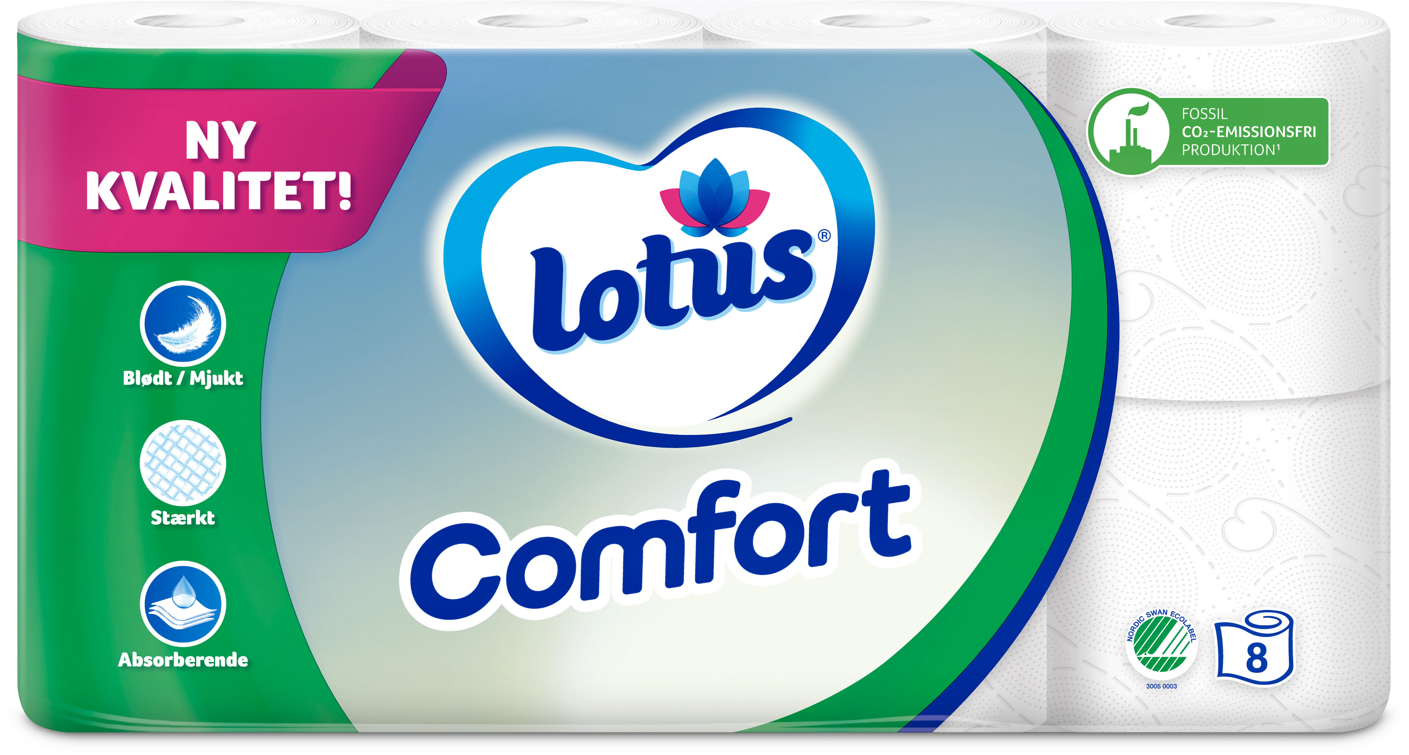 Toalettpapper 3-lag 8-pack