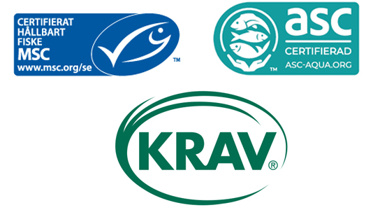 Loggor MSC ASC KRAV