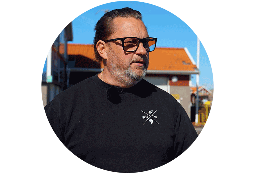 Patrik Jansson, ägare Göstas Fiskekrog. 
