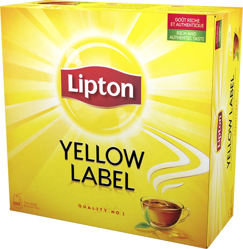 Yellow label u kuvert