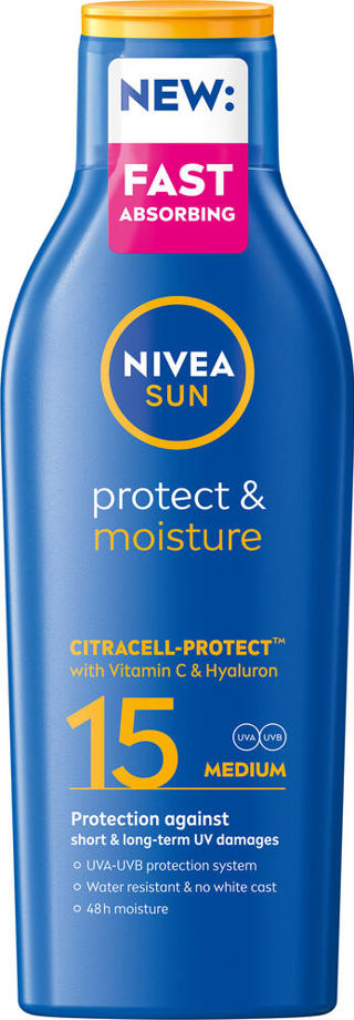 Solskydd lotion Protect & Moisture SPF 15