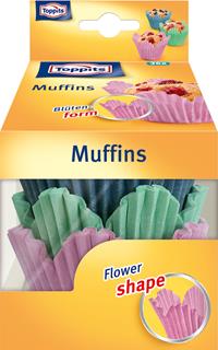 Bakform Flower muffins ø7cm 36-pack
rosa,gröna,blå