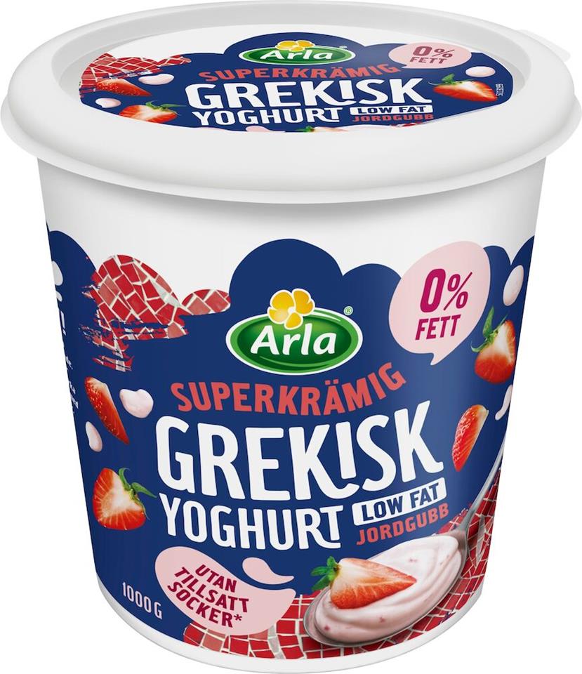 Grekisk yoghurt jordgubb 0,2%