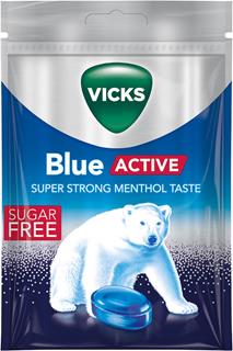 Vicks Blue Active Sockerfri