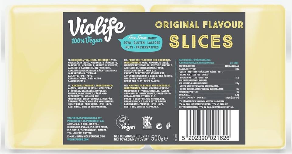 Violife Original Slices 5x500g