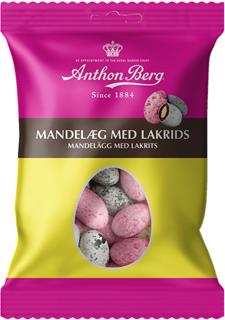 Chokladdragéer Mandelägg Lakrits