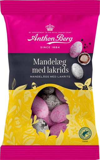 Chokladdragéer Mandelägg Lakrits