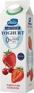 Laktosfri Yoghurt Jordgubb & Körsbär 0%