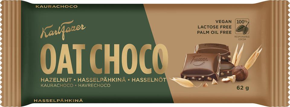 Fazer chokladkaka Oat Choco Hasselnöt