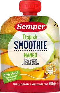 Tropisk smoothie äpple mango 6 mån