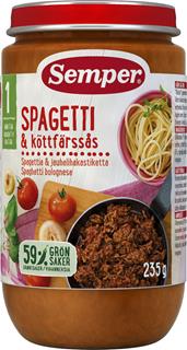 Spaghetti Köttfärssås 1 år