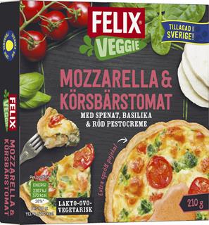 Veggie Mozzarella & Körsbärstomatpaj